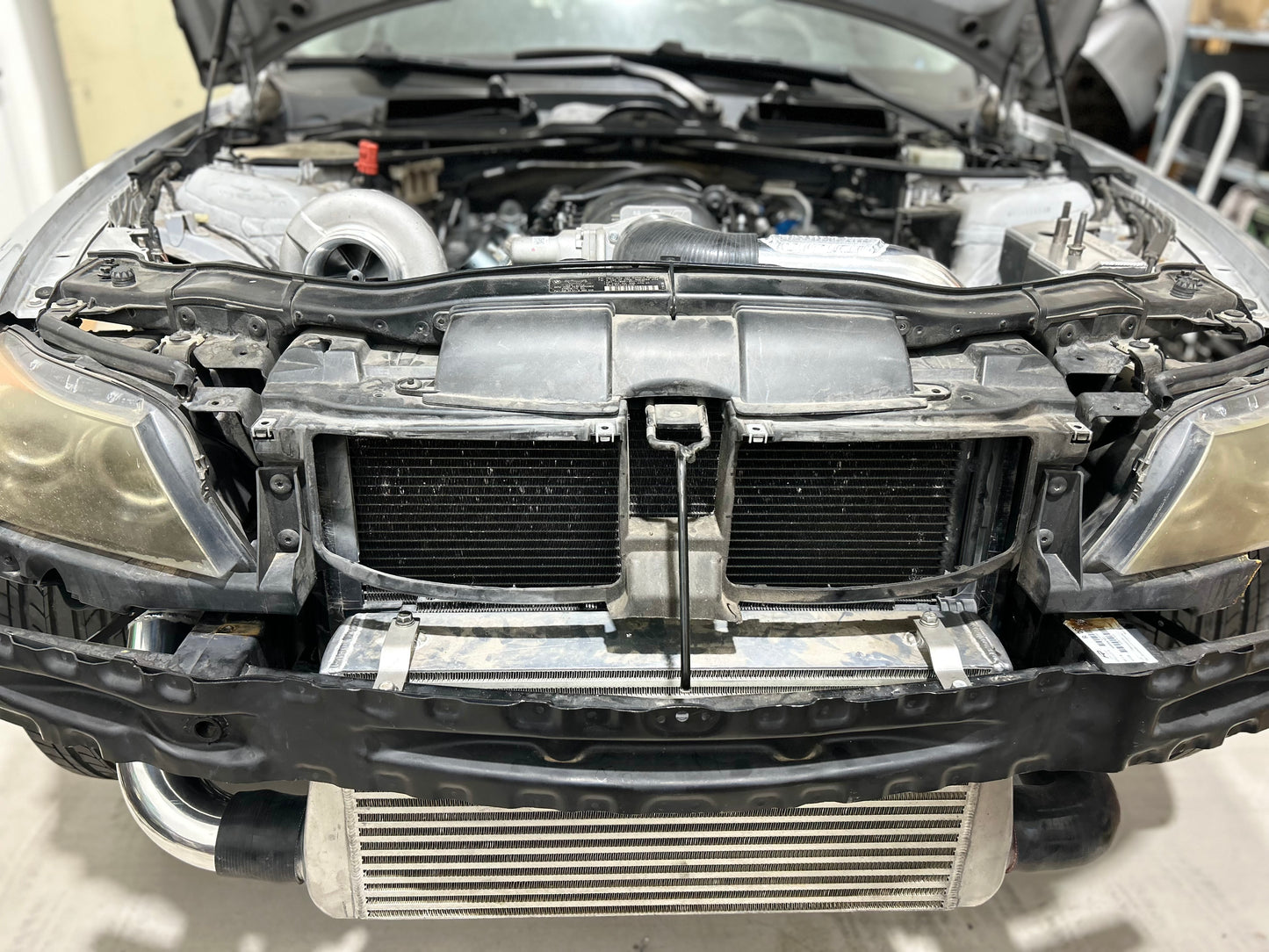 MayhemFab LSE90 Single Turbo kit T4 flange- Hotside+Coldside+Turbo/Intercooler/BOV/Wastegate