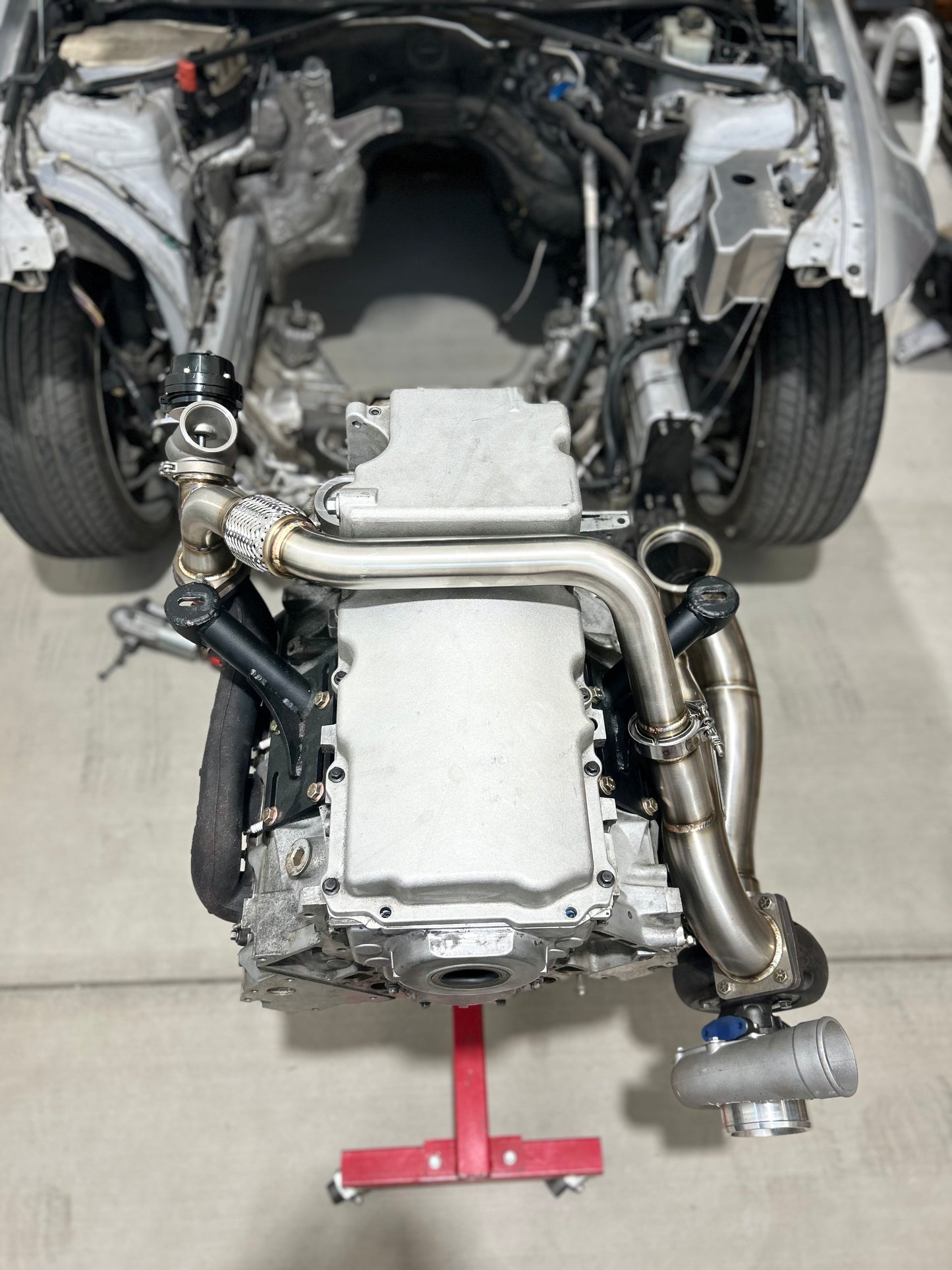 MayhemFab LSE90 Single Turbo kit T4 flange- Hotside+Coldside+Turbo/Intercooler/BOV/Wastegate