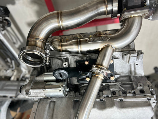 MayhemFab LSE90 Single Turbo kit T4 flange - Including Hotside+Coldside+Turbo/Intercooler/BOV/Wastegate