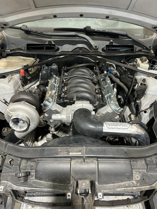MayhemFab LSE90 Single Turbo kit T4 flange- Hotside+Coldside+Turbo/Intercooler/BOV/Wastegate